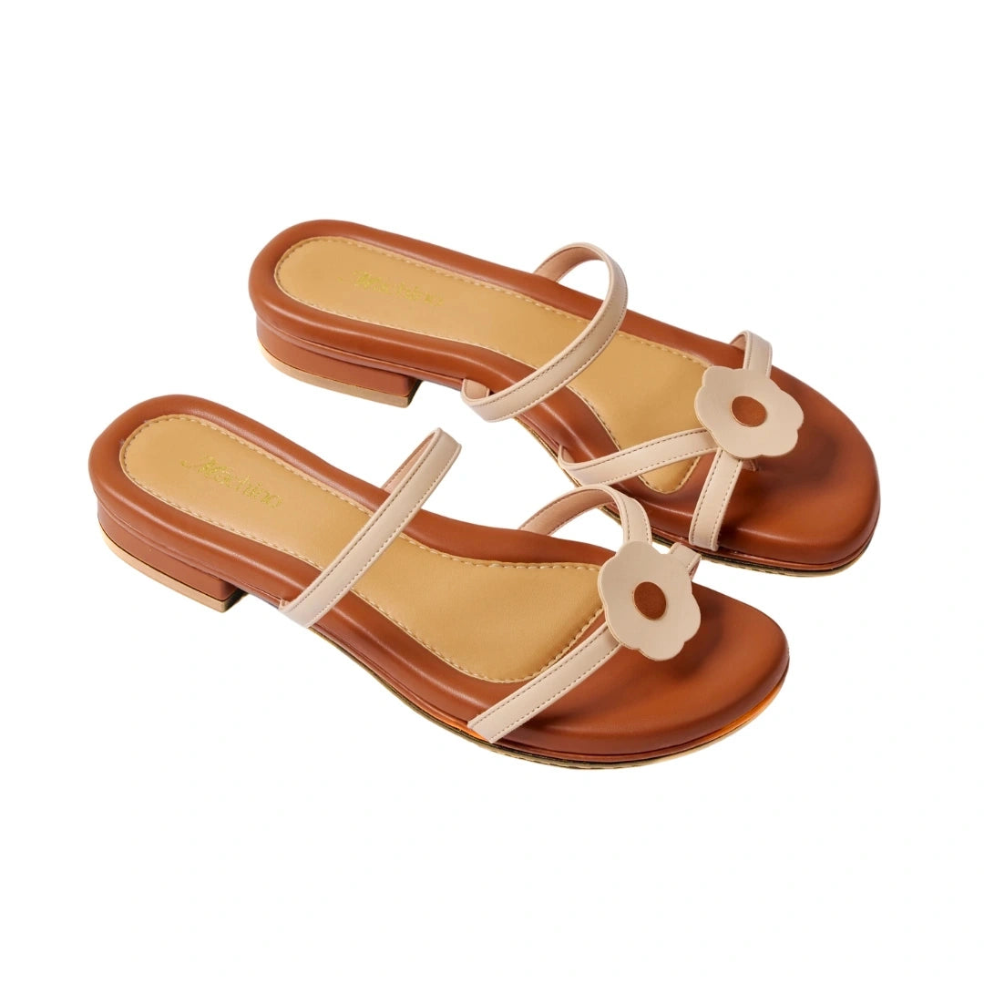 Hana OG Flats in Beige – Machino