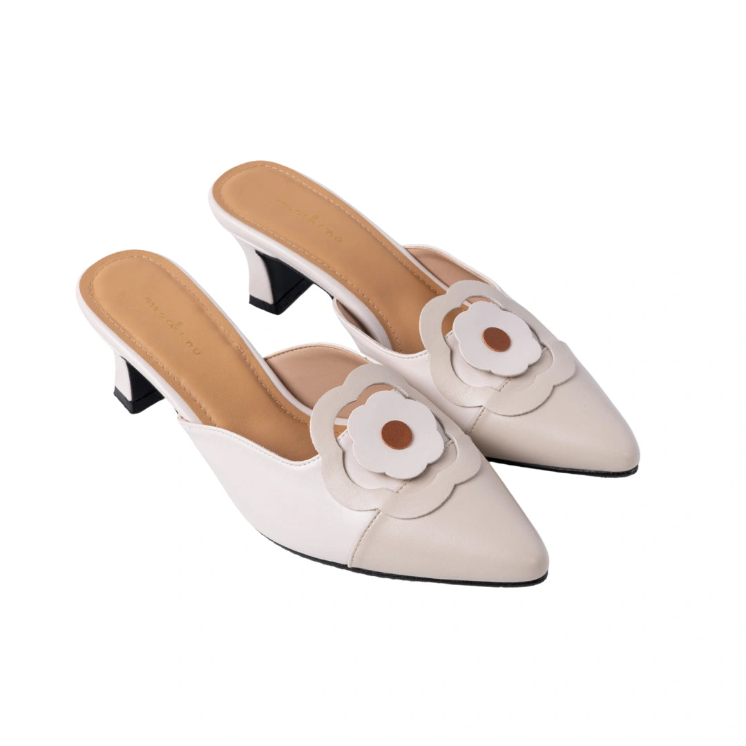 Moxie Mules in Hana Taupe Cream – Machino