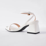 Bliss Block Heels in White