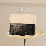 Coco Card Holder in Ivory & Black