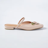 Cala Bloom Flats in Beige