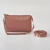 Daisy Dual Wristlet in Mauve