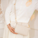 Daisy Dual Wristlet in Ivory