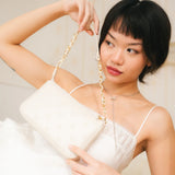 Daisy Dual Wristlet in Ivory