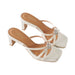 Jewel Ivory Satin