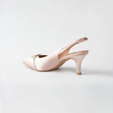Dawn Hana Slingback in Blush Satin