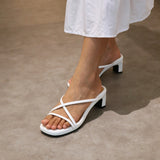 Elsa Heels in White