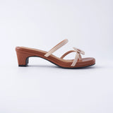 Hana OG Heels in Beige & Brown