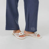 Kay Flats in Hana Polka White
