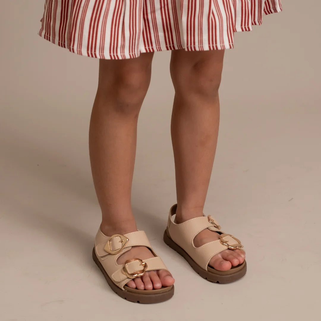 Mini Haven Sandals in Hana Beige