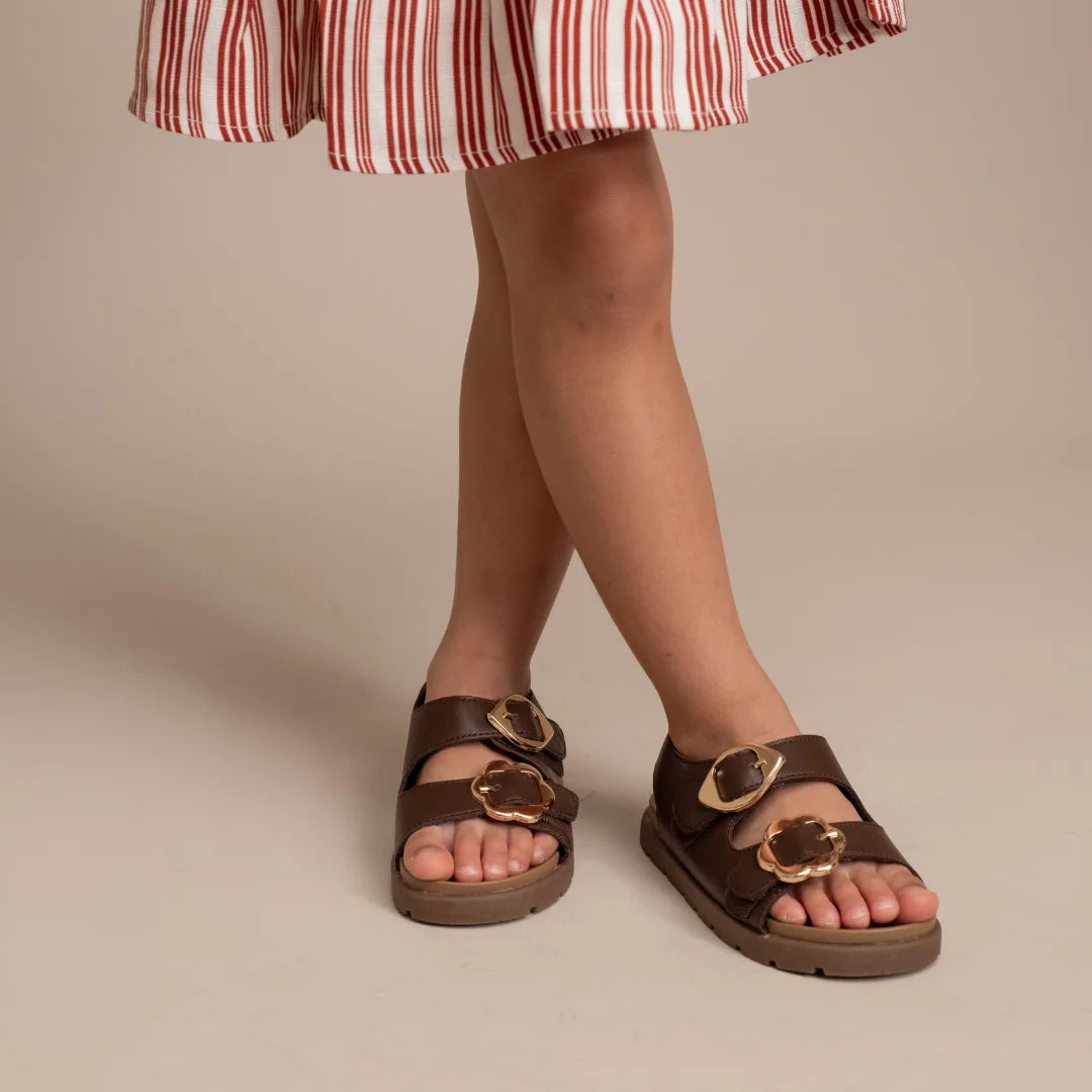 Mini Haven Sandals in Hana Espresso