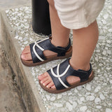 Mini Trekker Sandals in Navy