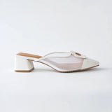 Moment Mules 2.0 in White Mesh