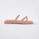Refined Ribbon Sandals in Pink