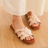Weave Flats in Hana Beige