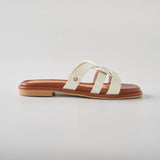 Weave Flats in Hana White